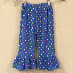 Funtasia! Too Dallas Girl 4T Pants Flare Corduroy Polka Dot‎ Preppy 100% Cotton
